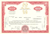 Four Seasons Nursing Centers of America Inc. - Stock Certificate